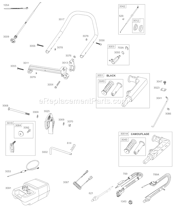 Page G Diagram and Parts List for AA0101-0001  Briggs and Stratton Engine